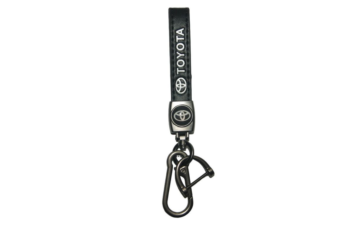 Gun Metal Car Key Holder with Leather Strap Toyota Shop Today. Get