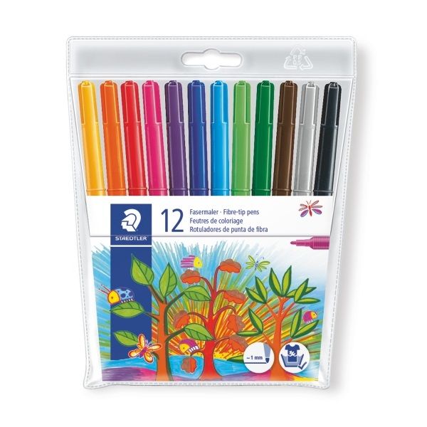 Staedtler Noris Club 12 Fibre Tip Pens