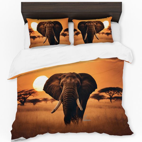 The Guardian Of The Plains Duvet Cover Set by Nathan Pieterse