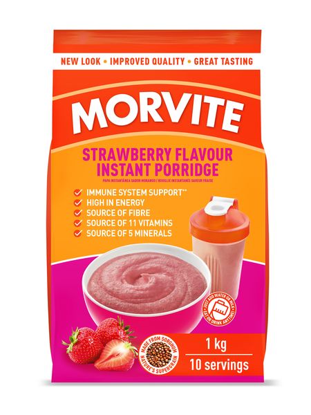 Morvite Original Strawberry Flavoured Instant Porridge 1kg