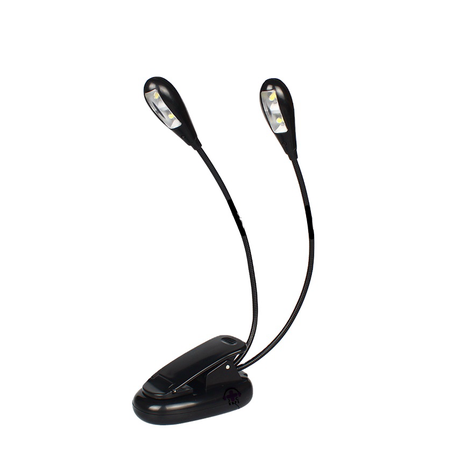 Led book light 2 arms flexible 4 pcs led Image