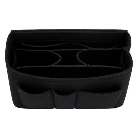 IN Felt Purse Organizer,Handbag Organizer Insert for Speedy 30 Purse Liner  Multi-Pocket Bag Divider Shaper Black (Medium: Fit LV Speedy 30, Black)
