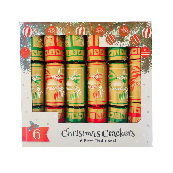 Christmas Crackers - 6 Piece (Traditional)