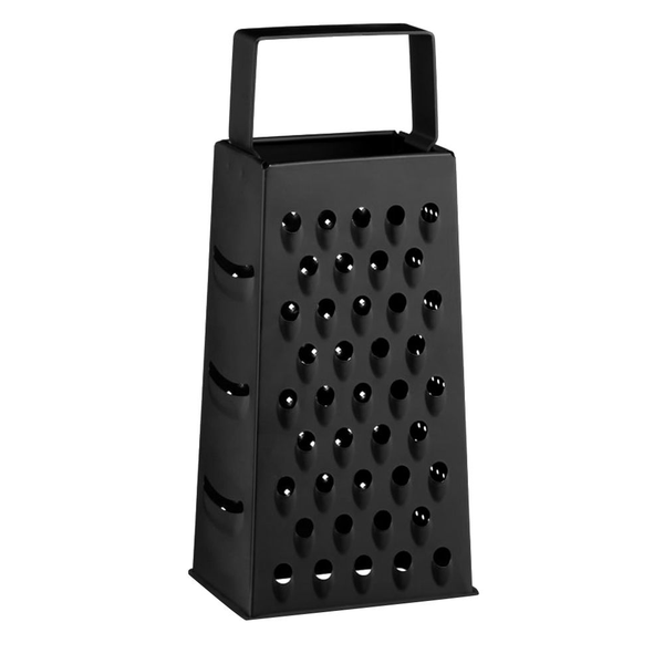 Kitchen Craft Black Non-Stick 19cm Four Sided Box Grater