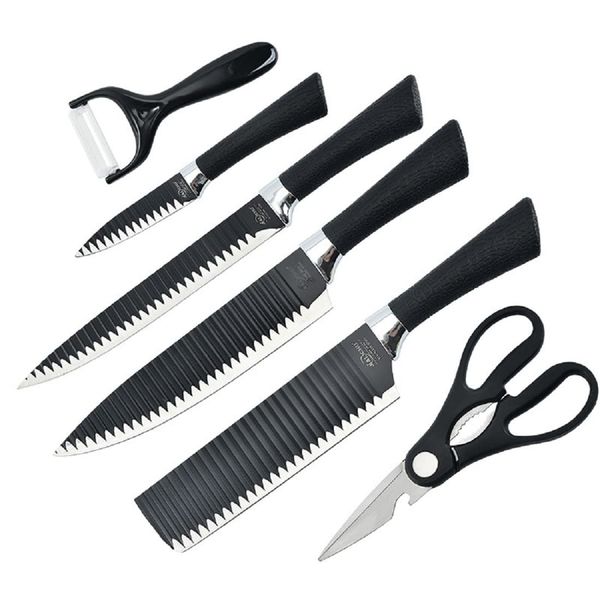 6 Piece Stainless Steel Ceramic Knife Set