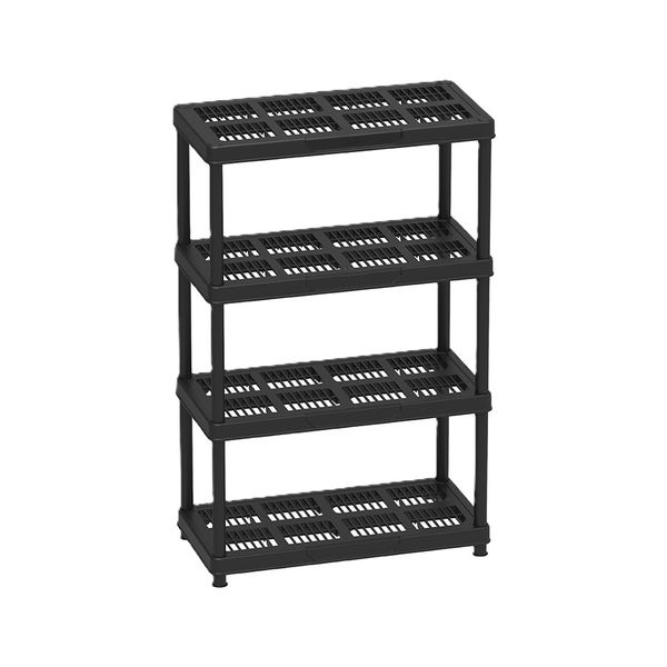 Cosmoplast Shelving - 4 Rack (Black)