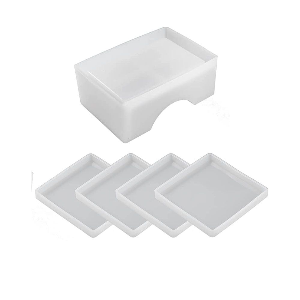 Silicone Coasters Holder Molds Epoxy Coaster Resin Mold Square Cup Mat