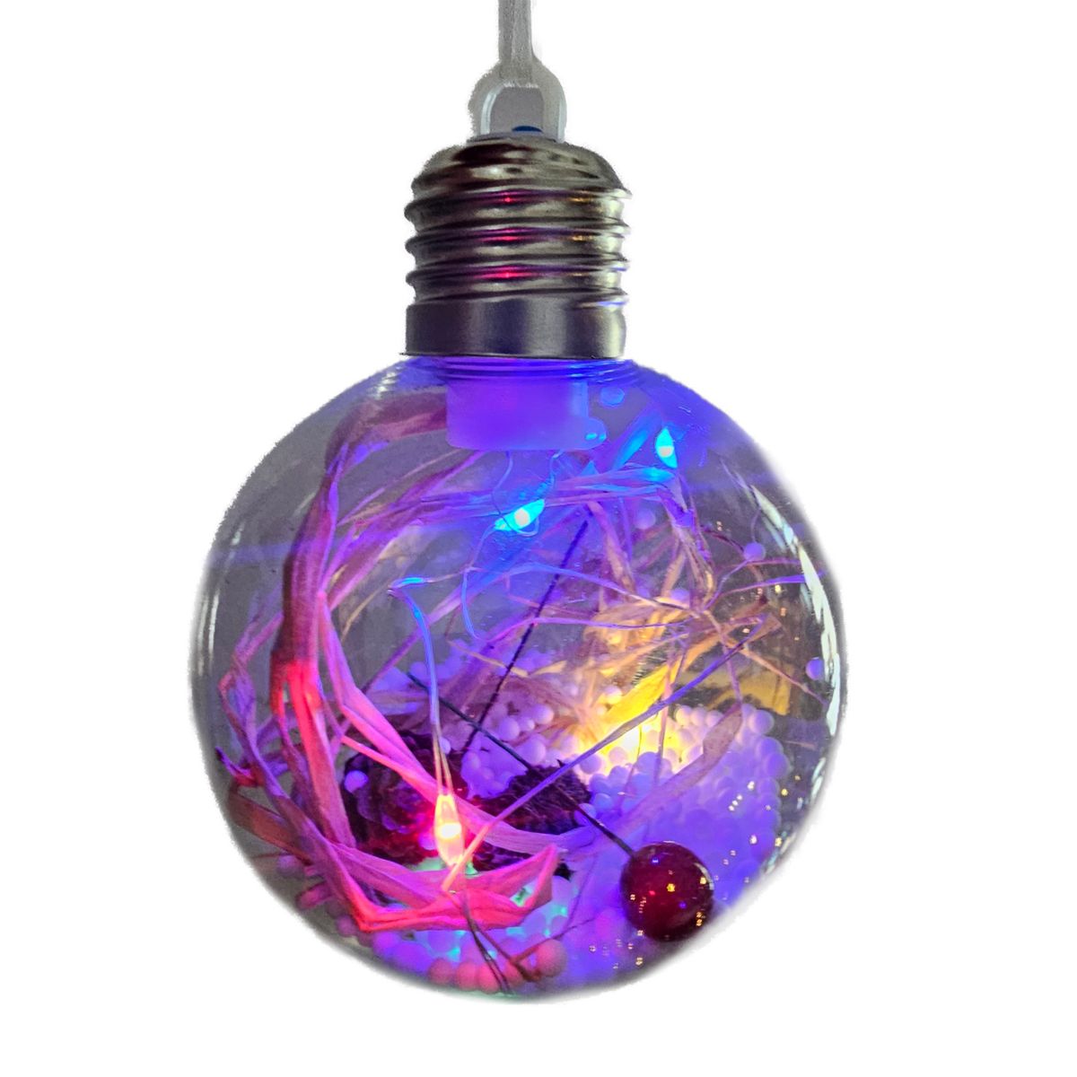Pine Grass Snow LED Bauble for Christmas Tree