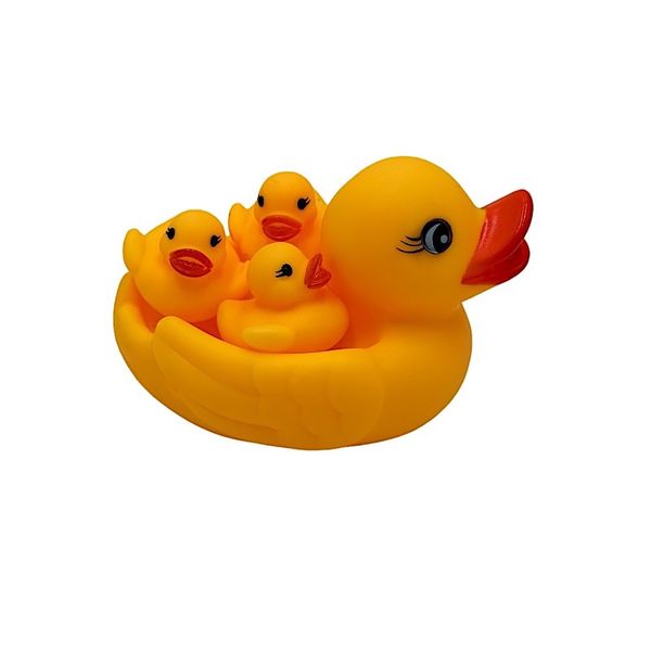Bath Toys, Quaking Ducks for Babies, Infant and Toddlers - 4 Piece