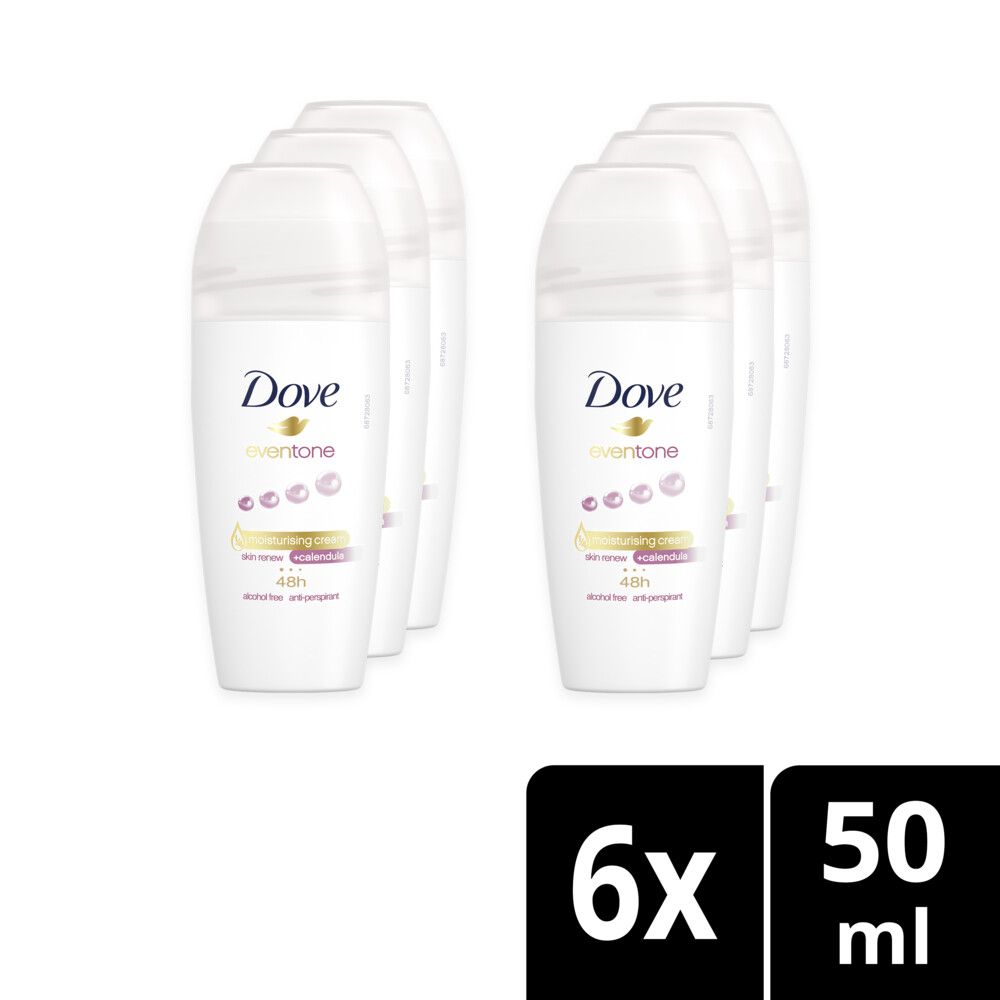 Dove Even Tone Antiperspirant RollOn Deodorant 6x50ml Shop Today. Get it Tomorrow!