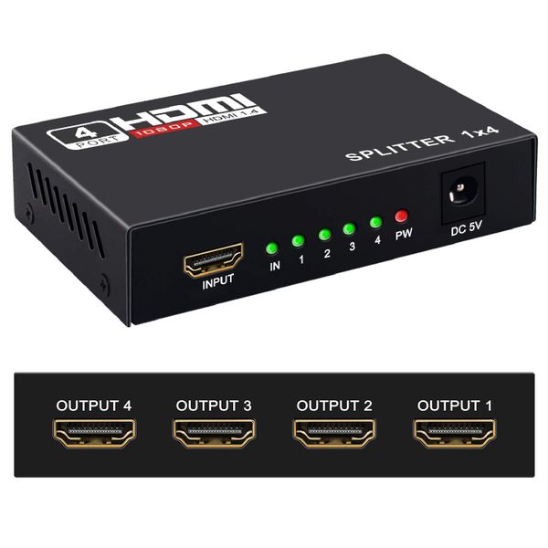 HDMI Duplicate Splitter 1in ,4out Port HDMI Duplicate Splitter 4k x 2k