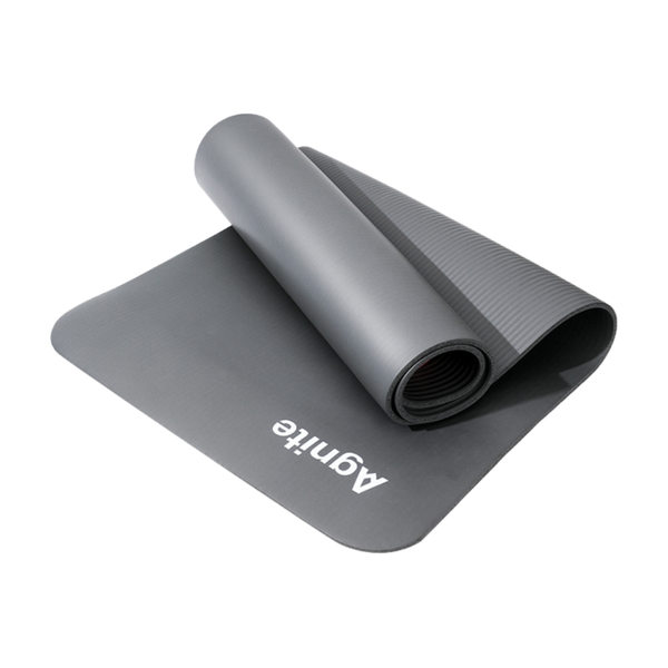 DELI Grey Yoga Mat 10mm NBR - Non-Slip, Extra Thick, 181cm