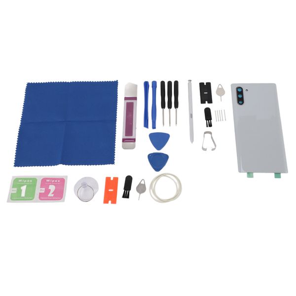 Note 10 Back Glass White w/Stylus