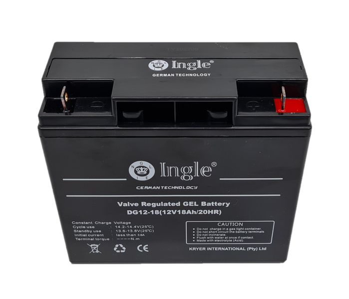 SolarMid - 12V 18Ah Gel Battery