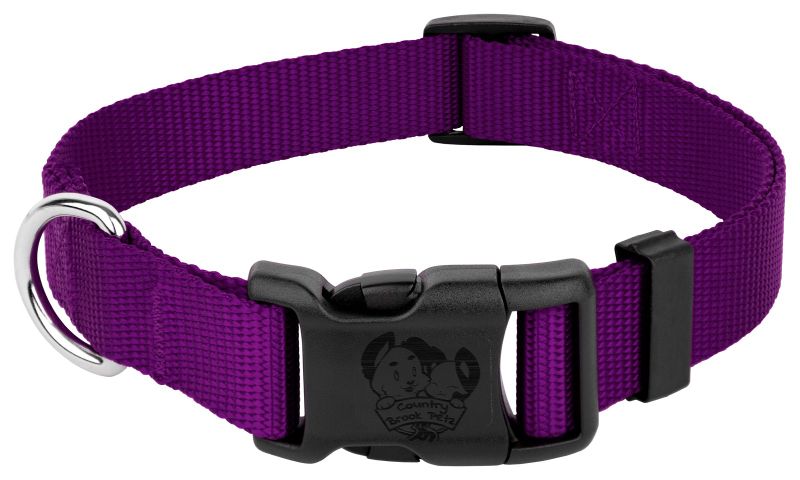 Durable Nylon Snap-N-Go Dog Collar - Purple