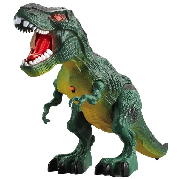 Battery Operated Walking Dinosaur with Sounds and Lights - Toys for Boys