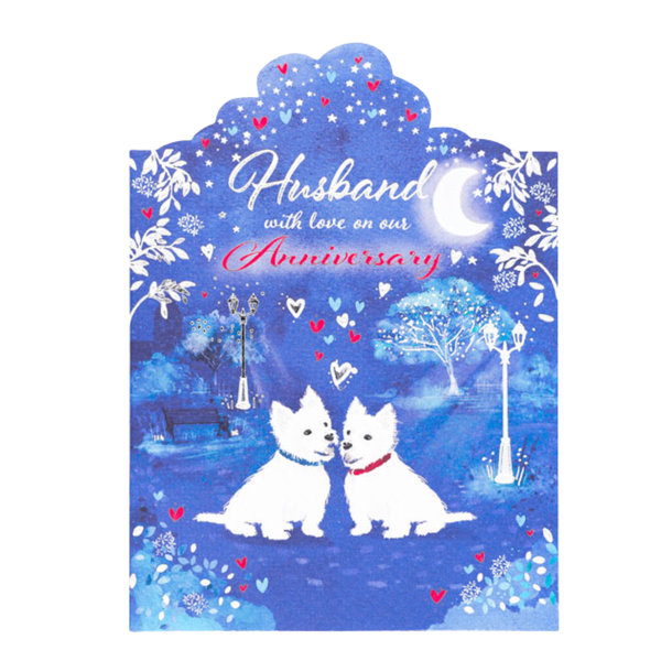 Anniversary Card - Husband Anniversary - Dogs