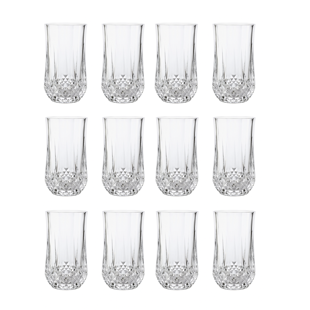 Retro Crystal Drinking Glasses Set Of 12 Shop Today Get It Tomorrow