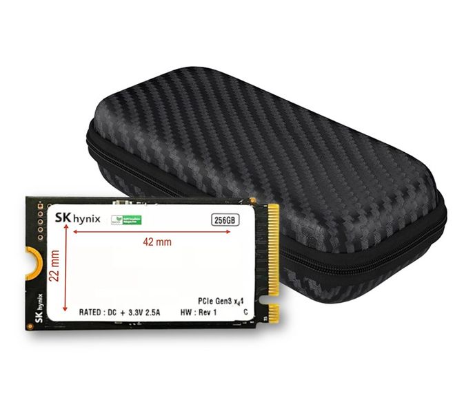 256GB NVMe 42mm NVMe PCIe Gen3 x4 SSD