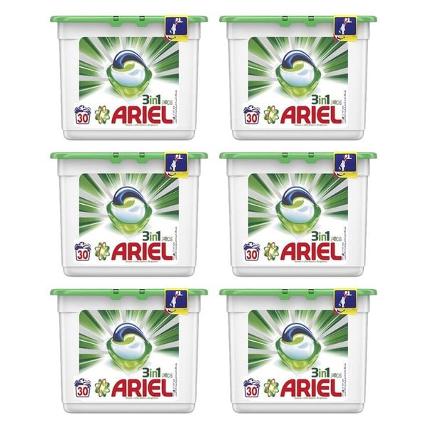 Ariel 3-in-1 Power Capsules - (6 x 30 pods)