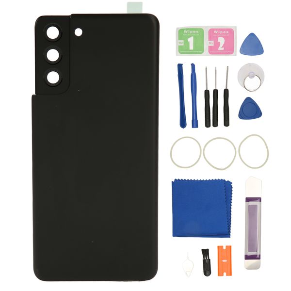 Galaxy S21+ Back Glass, Black, w/ Camera Lens