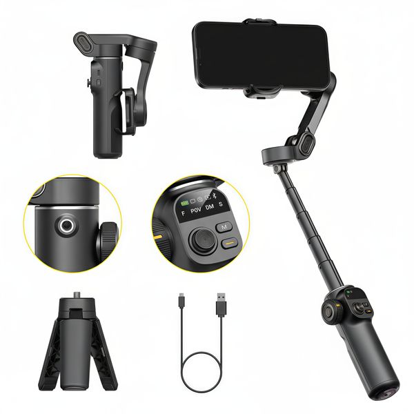 Smart X2 3 Axis Smartphone Gimbal Stabilizer with OLED Display
