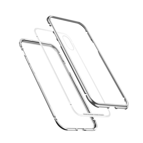 Baseus Magnetite Magnetic Hardware Case for iPhone X &amp; XS - Silver