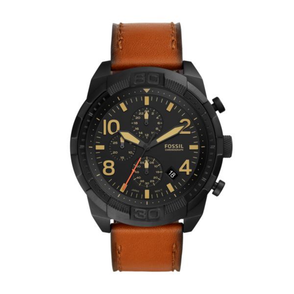 Fossil Bronson Brown Leather Watch - FS5714