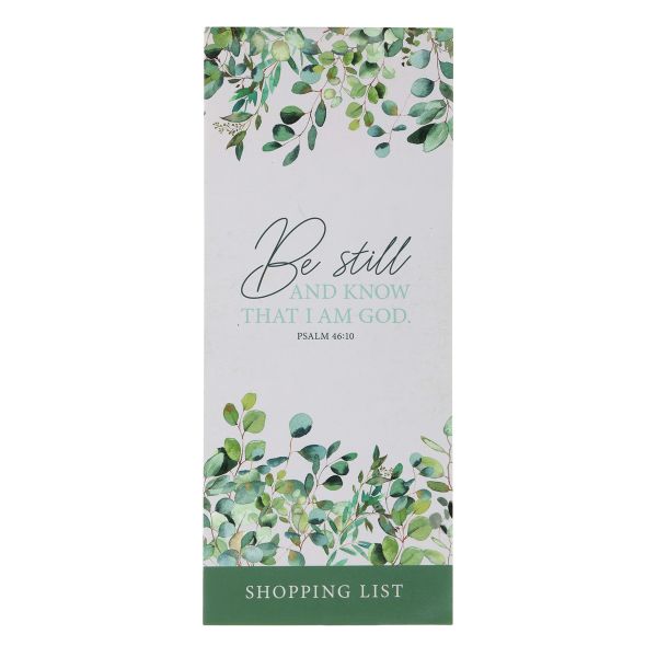 Magnetic Notepad - Be Still an Know Shopping List