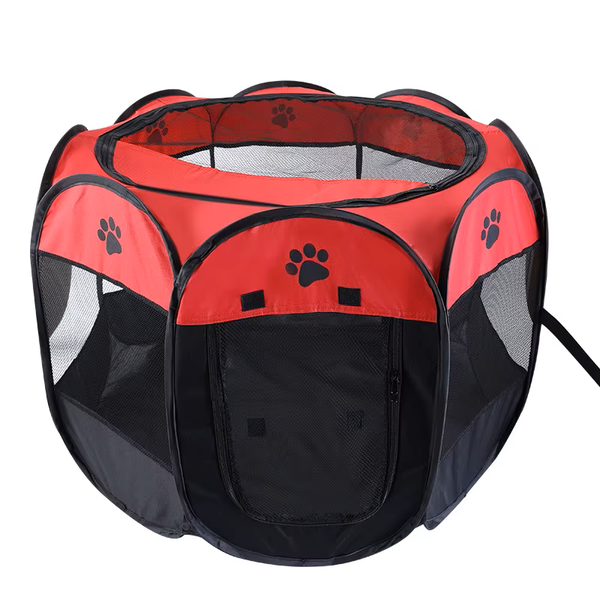 114cm Premium Foldable Pet Playpen - Indoor Outdoor Dog &amp; Cat Pen