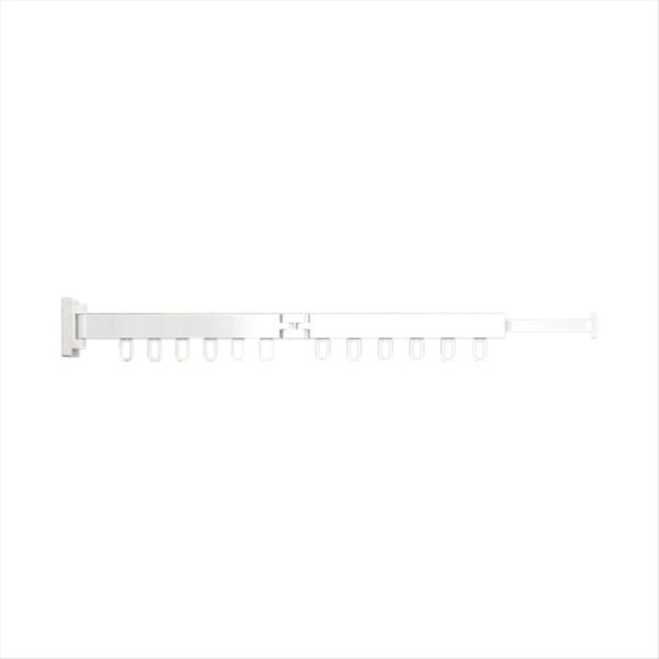 Wall-Mounted Foldable Aluminum Alloy Clothes Drying Rack B White