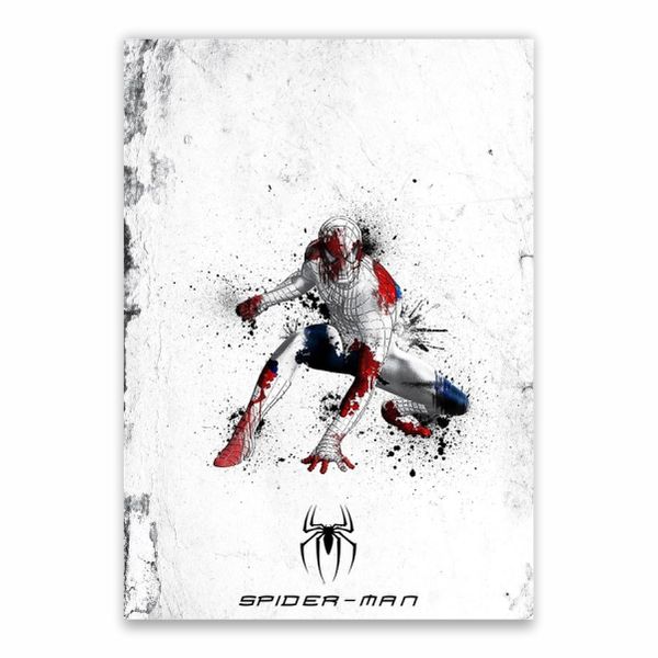 Spider-Man Red And White Poster - A1