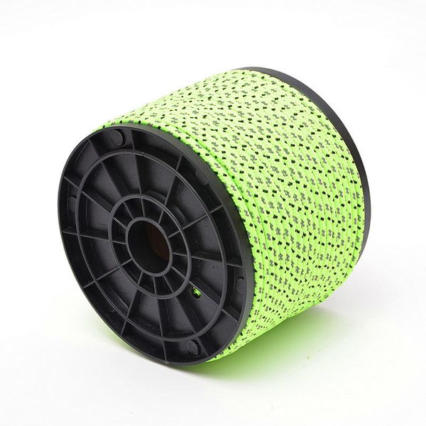 Glamping - Camping Reflective Nylon Rope Fluorescent Green 50m