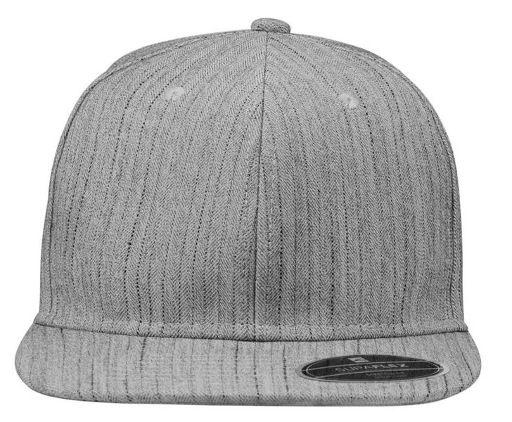 PepperSt Supaflex Stretch Fitted Cap (Flat peak) - Navy Pinstripe