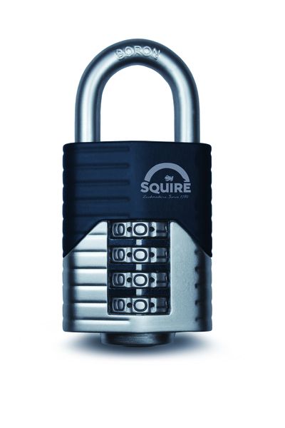 Padlock 60mm long shackle combination Squire