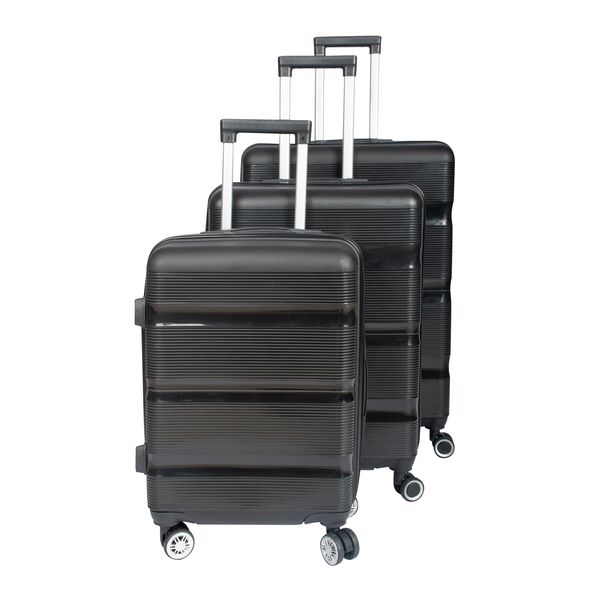 3 Piece Premium Luggage Set - Durable Hard Shell PP Material With Lock