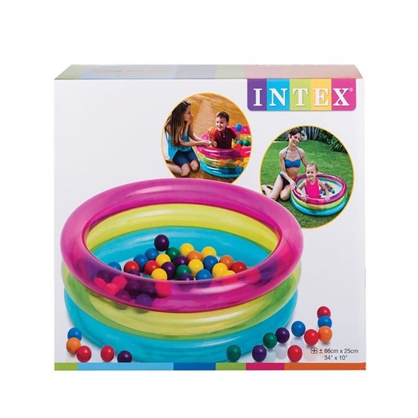 Inflatable Ball Pit - 86cm x 25cm - 50 Balls - 2 Pack