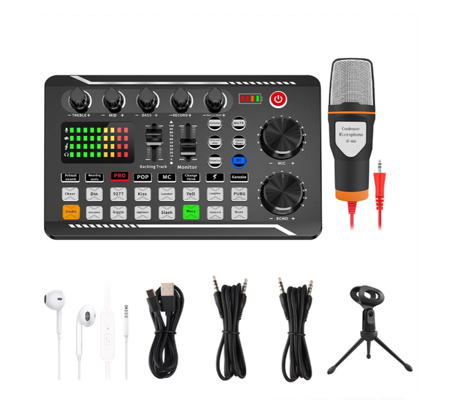 Live Streaming Sound Card and Microphone Set