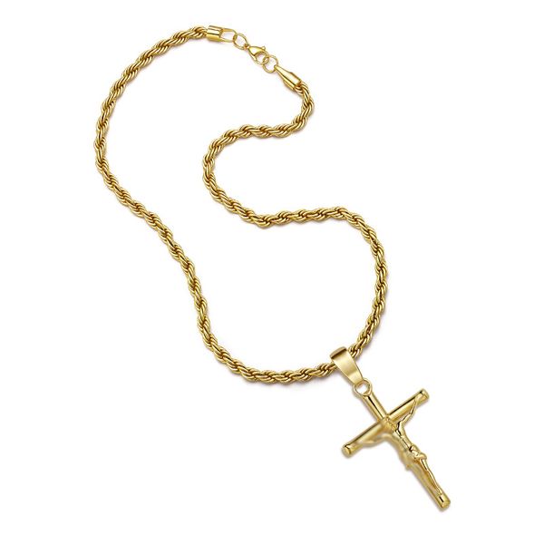 IPSTYLE Necklaces Gold Men No Fade 316L Punk Rock Hip Hop Jewelry