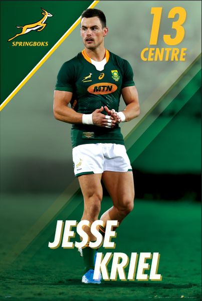 Jesse Kriel - Springbok Rugby Poster