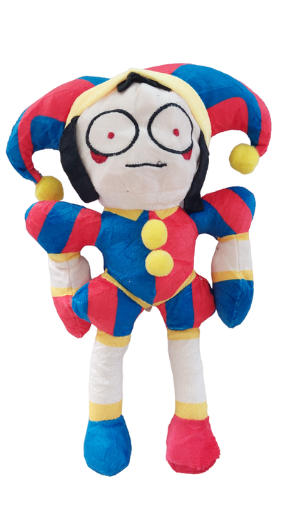 Pomni 28cm Plush Toy with Black Hair from The Amazing Digital Circus ...