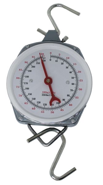 Hanging Scale with Hooks - 100kg Capacity