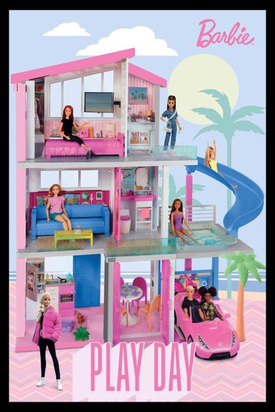 Barbie Kids (Play Day) Poster with Black Frame
