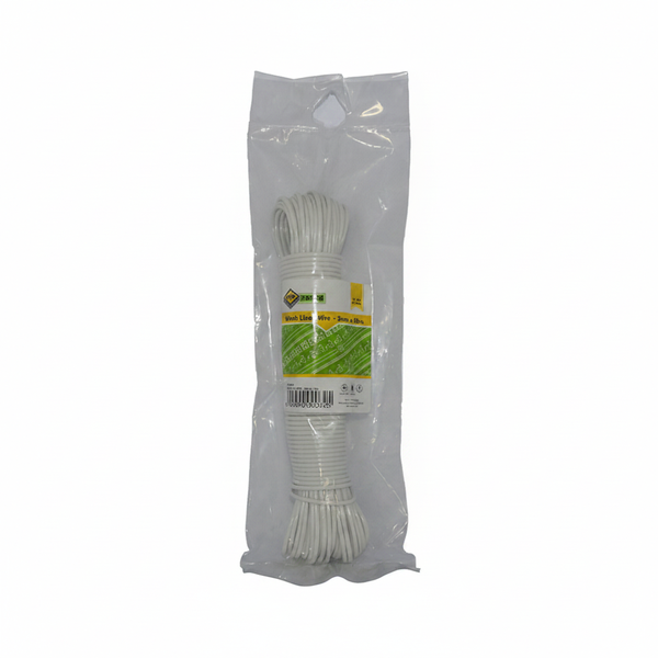 MTS PVC Coated Clothesline 3m x 15m Wire Core for Outdoor Use
