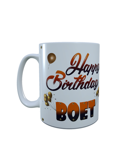 Happy Birthday Boet - Aesthetic - Coffee Mug