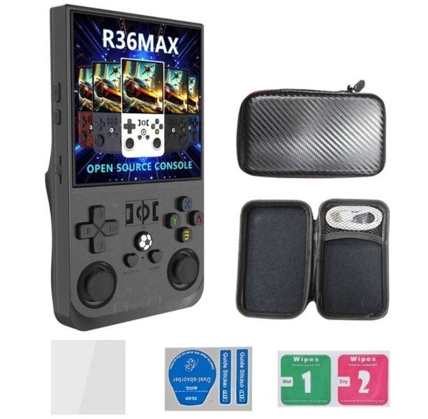 R36 Max Retro Gaming Console,Retro Handheld Console 4.0'' Screen Linux Syst
