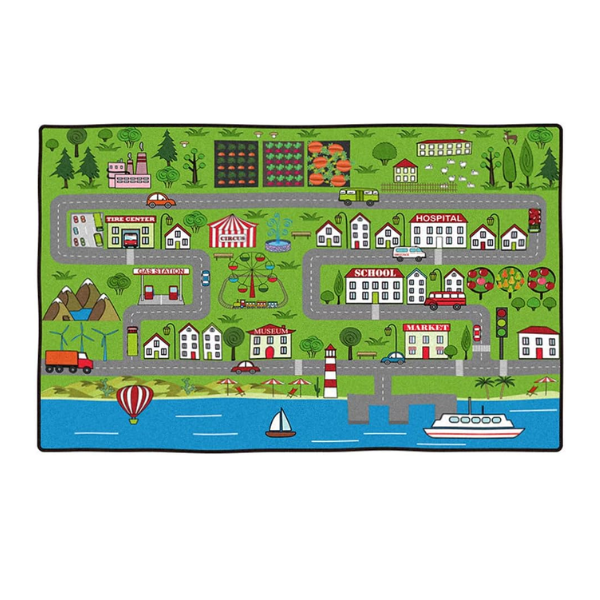 NALM Kids Rug Street Map Play Mat