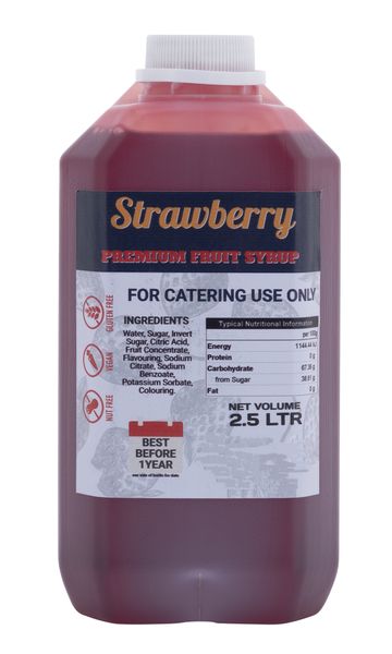 BTSO - Strawberry Fruit Syrup - 2.5L