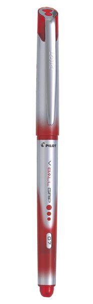 Pilot BLN-VBG V Ball Grip Fine 0.7 Liquid Ink Pen - Box of 12 - Red