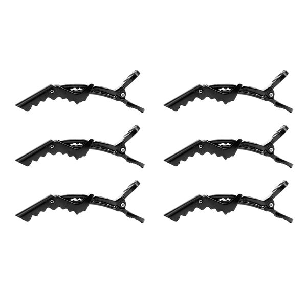 Hair Sectioning Clips Styling Clips Black Pack Of 6 / 12